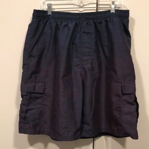 Avia swim trunks Men's xl blue and purple swim shorts swimming suit EUC vintage